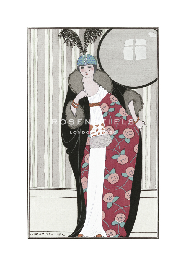 George Barbier Hand Numbered Limited Edition Print on Paper :"Parisian Style"