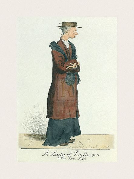 George Belcher Hand Numbered Limited Edition Print on Paper :"A Lady Of Battersea"