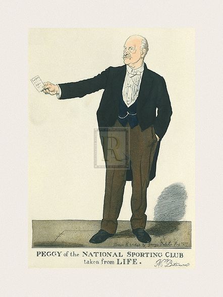 George Belcher Hand Numbered Limited Edition Print on Paper :"Peggy Of The National Sporting Club"