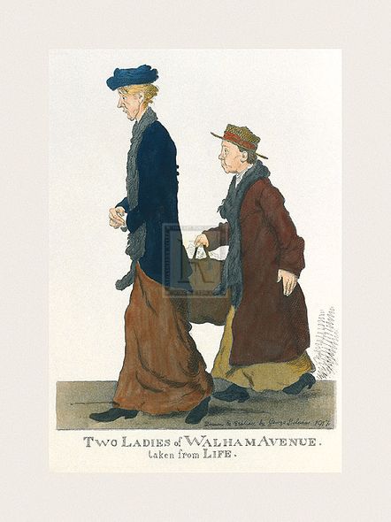George Belcher Hand Numbered Limited Edition Print on Paper :"Two Ladies Of Walham Avenue"