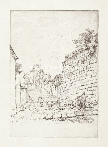 George Chinnery Hand Numbered Limited Edition Print on Paper :"Chinnery II"