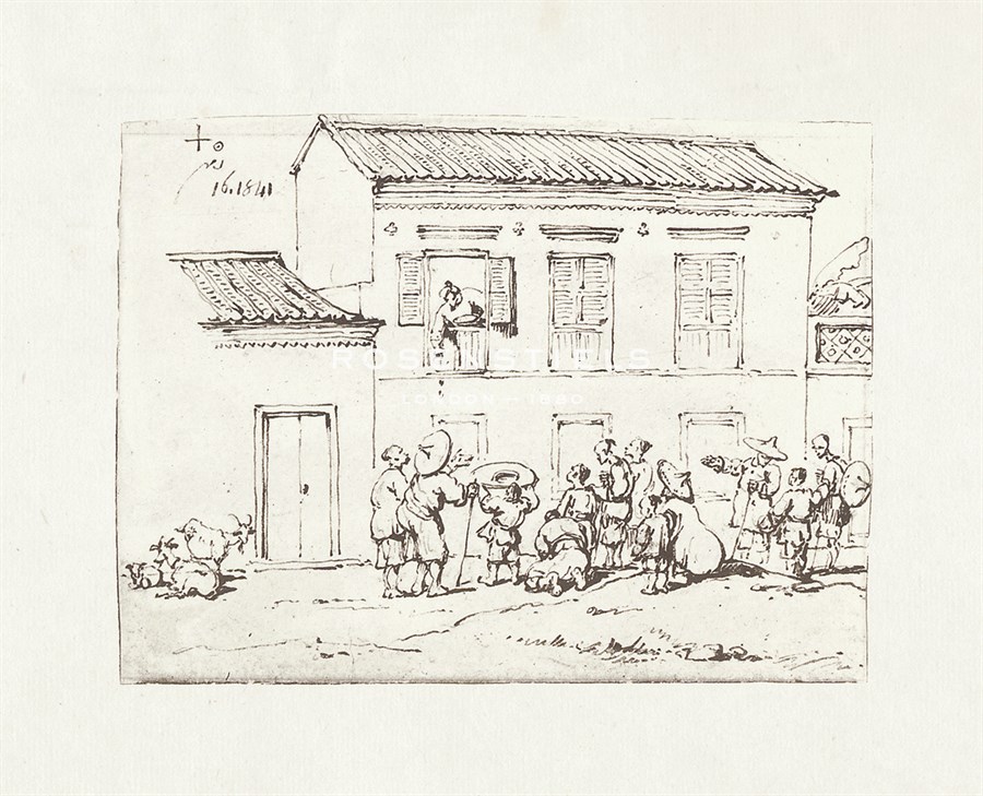 George Chinnery Hand Numbered Limited Edition Print on Paper :"Chinnery V"