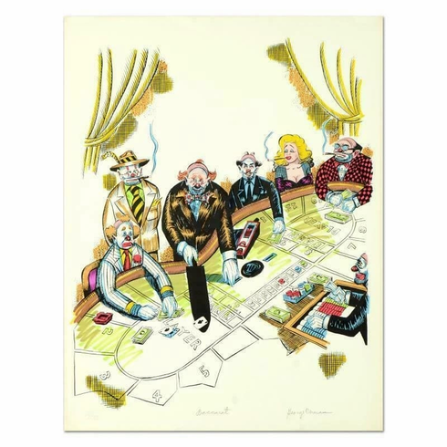 George Crionas Signed Limited Edition Lithograph Print: "Baccarat" George Crionas Signed Limited Edition Lithograph Print: "Baccarat"
