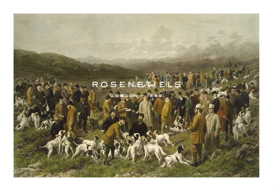 George Earl Hand Numbered Limited Edition Print on Paper :"Meeting Of The Gun Dogs Society, North Wales, 1904"