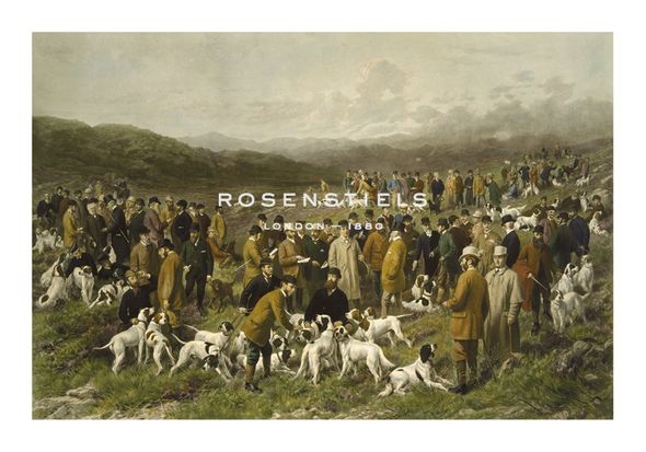 George Earl Hand Numbered Limited Edition Print on Paper :"Meeting Of The Gun Dogs Society, North Wales, 1904"