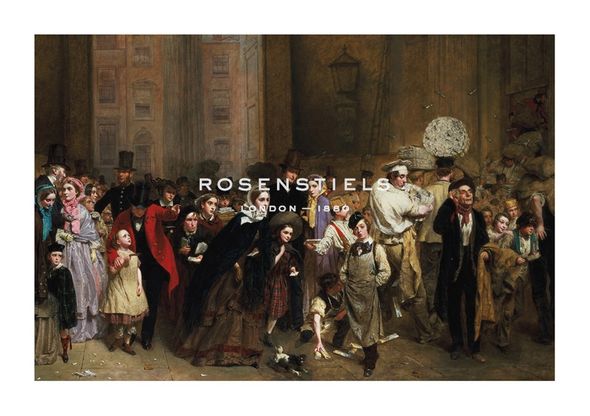 George Elgar Hicks Hand Numbered Limited Edition Print on Paper :"The General Post Office, One Minute to Six: 1860"