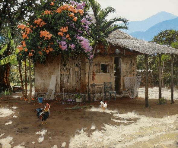 George Hallmark Hand Signed and Numbered Limited Edition Giclee:"Heaven on Earth"