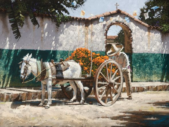 George Hallmark Hand Signed and Numbered Limited Edition Giclee on Paper and Canvas :"Celebration (All Saints Day)"