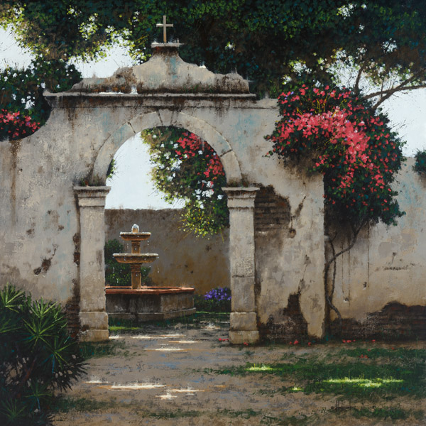 George Hallmark Hand Signed and Numbered Limited Edition Giclee on Paper and Canvas:"Serenidad"