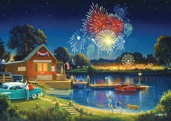 George Kovach Signed and Numbered Limited Edition Lithograph: "American Spirit"