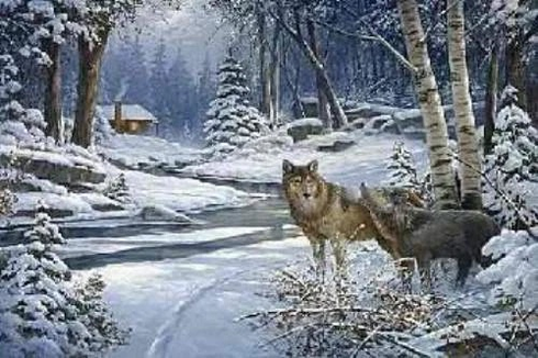 George Kovach Signed and Numbered Limited Edition Lithograph: "Return To Cabin Creek" George Kovach Signed and Numbered Limited Edition Lithograph: "Return To Cabin Creek"