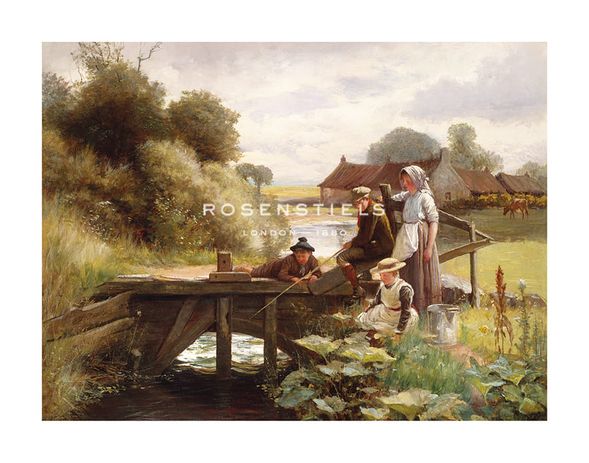 George Paterson Hand Numbered Limited Edition Print on Paper :"The Fishing Party"