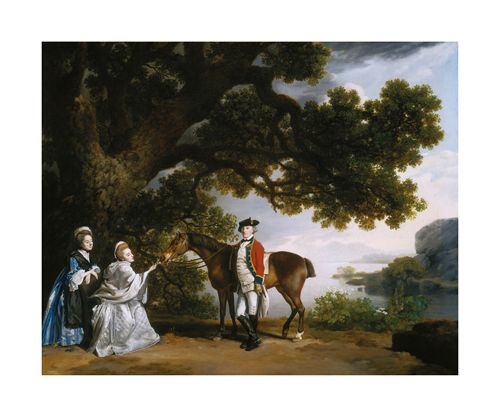 George Stubbs Hand Numbered Limited Edition Print on Paper :"Captain Samuel Sharpe Pocklington with His Wife, Pleasance, and possibly His Sister, Frances"