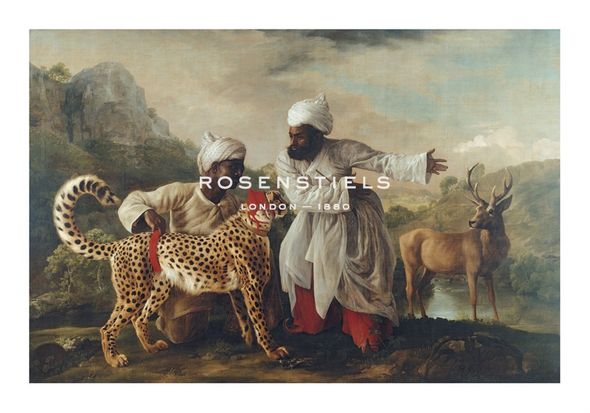George Stubbs Hand Numbered Limited Edition Print on Paper :"Cheetah and Stag With Two Indians"
