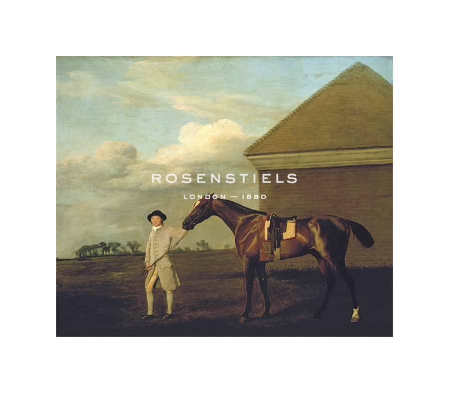 George Stubbs Hand Numbered Limited Edition Print on Paper :"Firetail with his Trainer on Newmarket Heath"