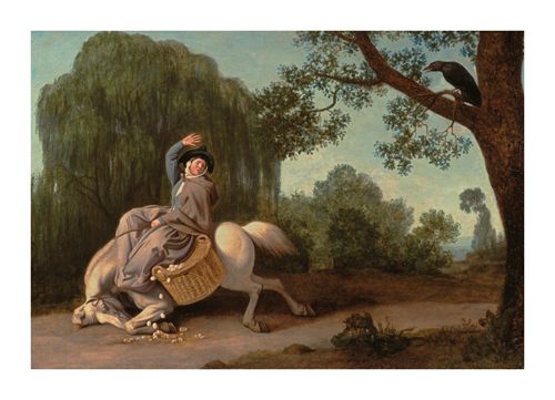 George Stubbs Hand Numbered Limited Edition Print on Paper :"The Farmer's Wife and the Raven"