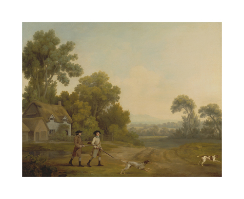George Stubbs Hand Numbered Limited Edition Print on Paper :"Two Gentlemen Going a Shooting"