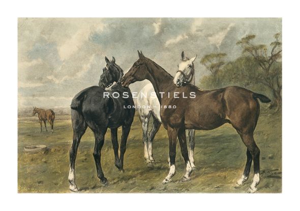 George Wright Hand Numbered Limited Edition Print on Paper :"Here Comes Master"