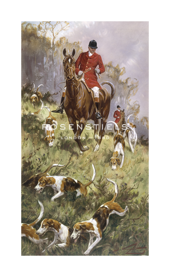 George Wright Hand Numbered Limited Edition Print on Paper :"Master of the Hunt"