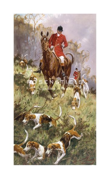 George Wright Hand Numbered Limited Edition Print on Paper :"Master of the Hunt"