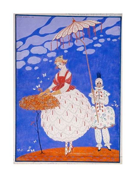 Georges Barbier Fine Art Open Edition Gicl&eacute;e:"Roses D'Automne"