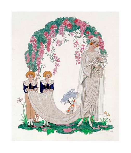 Georges Barbier Fine Art Open Edition Gicl&eacute;e:"The Bride"