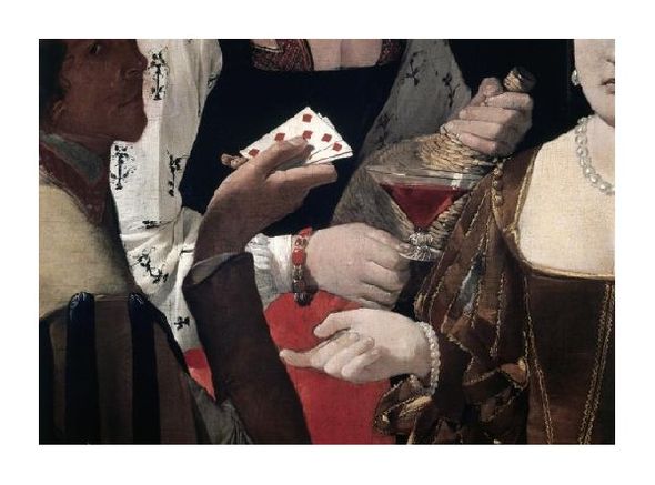 Georges De La Tour Open Edition Gicl&eacute;e:"Cheat with the Ace of Diamonds (Detail)"