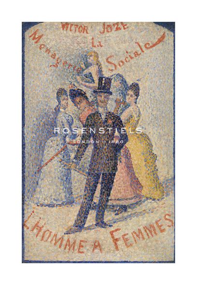 Georges Seurat Hand Numbered Limited Edition Print on Paper :"The Ladies' Man"