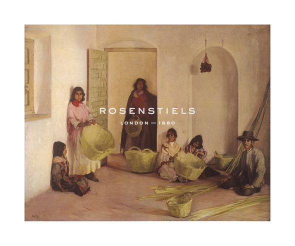 Gerald Kelly Hand Numbered Limited Edition Print on Paper :"The Basket Makers, Seville"