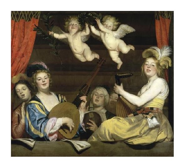 Gerrit Van Honthorst Fine Art Open Edition Giclée:"Concert"