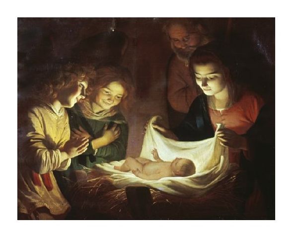 Gerrit Van Honthorst Fine Art Open Edition Giclée:"The Adoration"