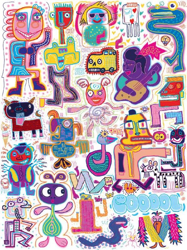 Gerry Baptist 30 x 40 in. Open Giclee Canvas:"Graffitti I"