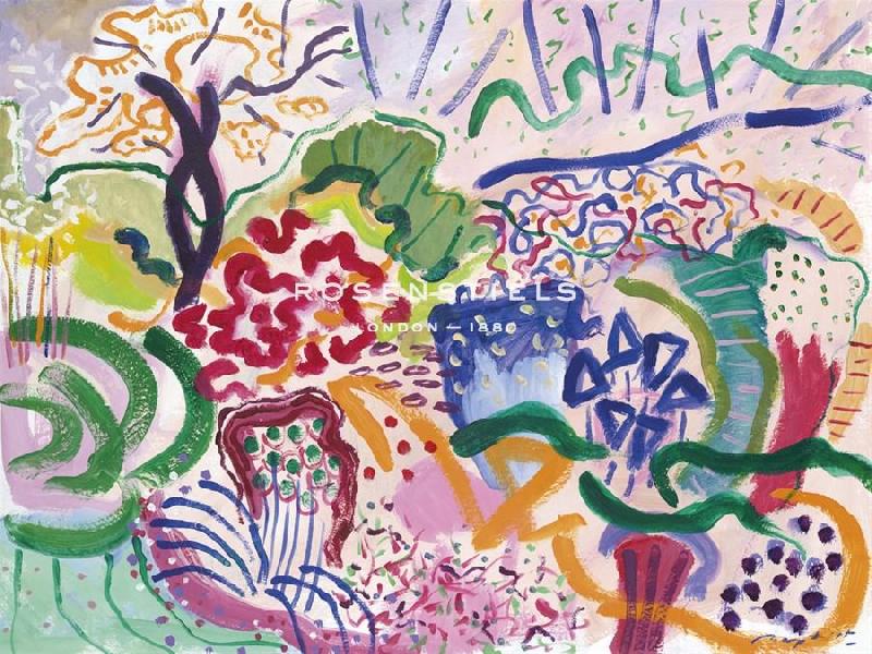 Gerry Baptist 40 x 30 in. Open Giclee Canvas:"Late Summer Border I"