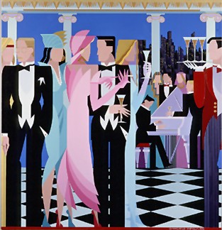 Giancarlo Impiglia Limited Edition Serigraph on Paper: " An Evening to Remember "