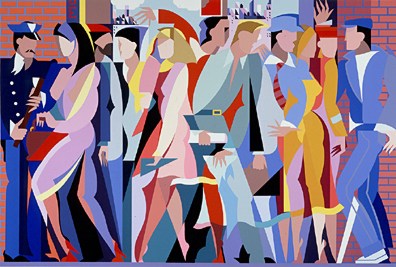 Giancarlo Impiglia Limited Edition Serigraph on Paper: " Half Past Five "