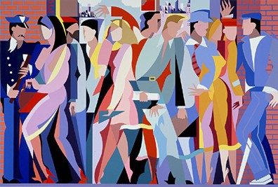 Giancarlo Impiglia Limited Edition Serigraph on Paper: " Half Past Five "