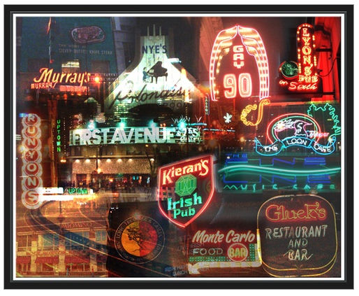 Giesla Hoelscher Open Edition Canvas: "Night Minneapolis"