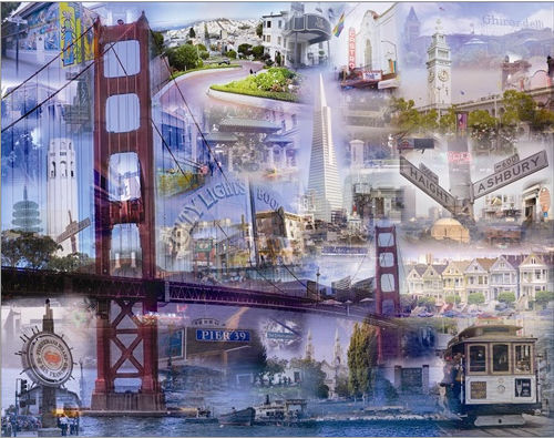 Giesla Hoelscher Open Edition Canvas: "San Francisco"