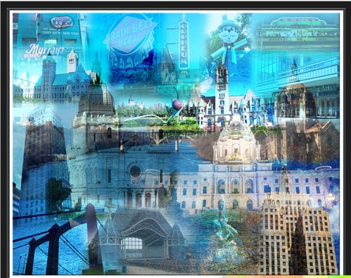 Giesla Hoelscher Open Edition Canvas: "Twin Cities"