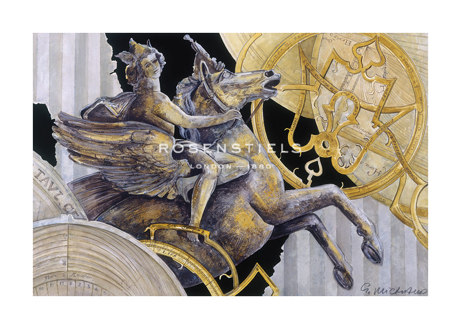 Gilbert Michaud Hand Numbered Limited Edition Print on Paper :"Movement of the Spheres"