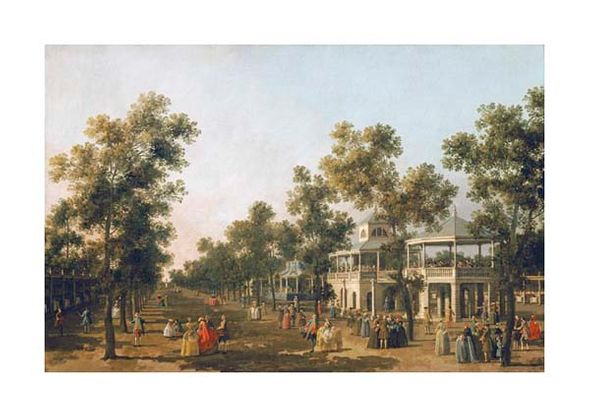Giovanni Antonio Canal Fine Art Open Edition Gicl&eacute;e:"View of the Grand Walk, Vauxhall Gardens"