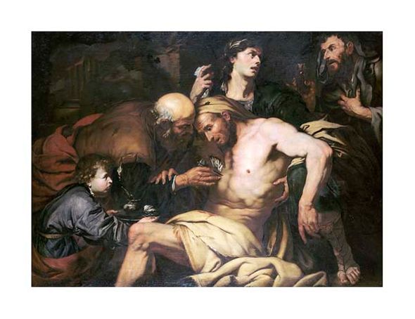 Giovanni Battista Langetti Fine Art Open Edition Gicl&eacute;e:"The Good Samaritan"