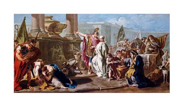 Giovanni Battista Pittoni Fine Art Open Edition Gicl&eacute;e:"The Sacrifice of Polyxena at the Tomb of Achilles"