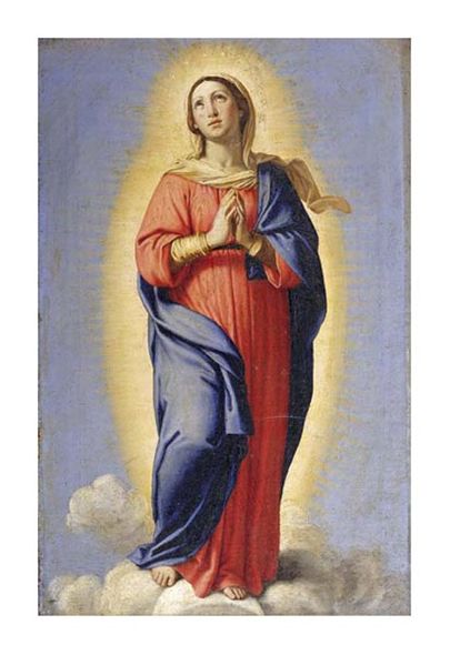 Giovanni Battista Salvi Fine Art Open Edition Gicl&eacute;e:"The Immaculate Conception"