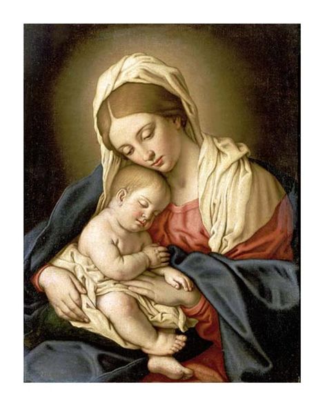 Giovanni Battista Salvi Fine Art Open Edition Gicl&eacute;e:"The Madonna and Child"