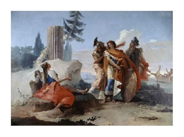Giovanni Battista Tiepolo Fine Art Open Edition Giclée:"Armida Abandoned by Rinaldo"