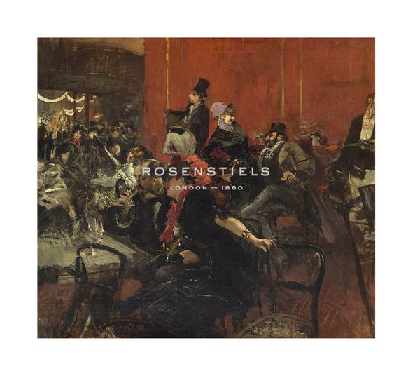 Giovanni Boldini Hand Numbered Limited Edition Print on Paper :"Feast Scene, c.1889"