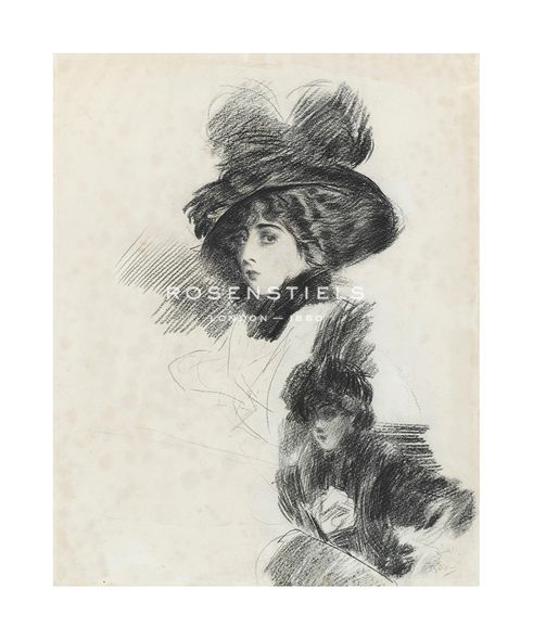 Giovanni Boldini Hand Numbered Limited Edition Print on Paper :"Madame Lantelme, 1900"