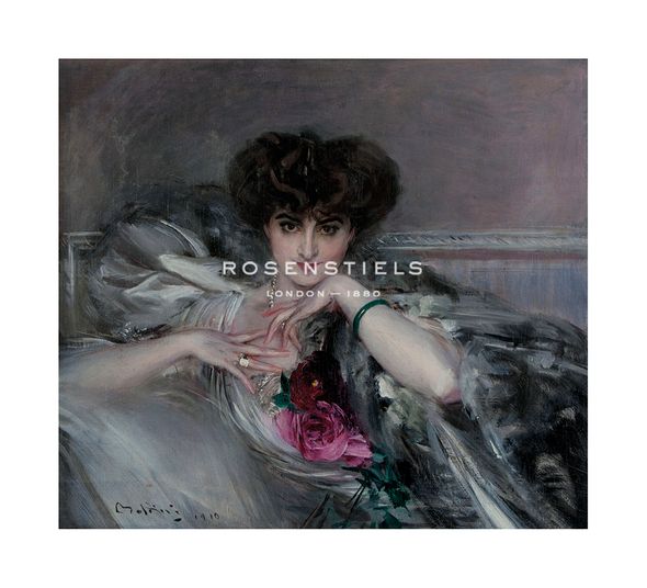 Giovanni Boldini Hand Numbered Limited Edition Print on Paper :"Portrait of Princess Radziwill, 1910"