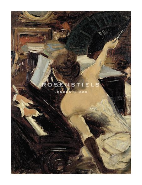 Giovanni Boldini Hand Numbered Limited Edition Print on Paper :"The Singer (La Cantanta Mondana)"